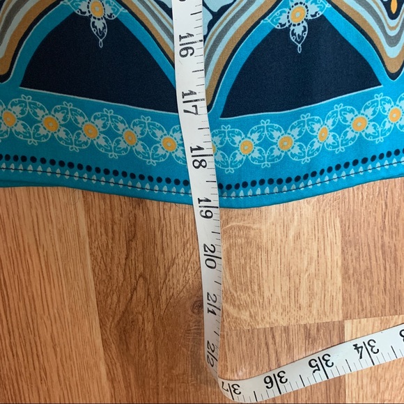 BCBGeneration Tiered Printed Faux Wrap Dress - Picture 8 of 13